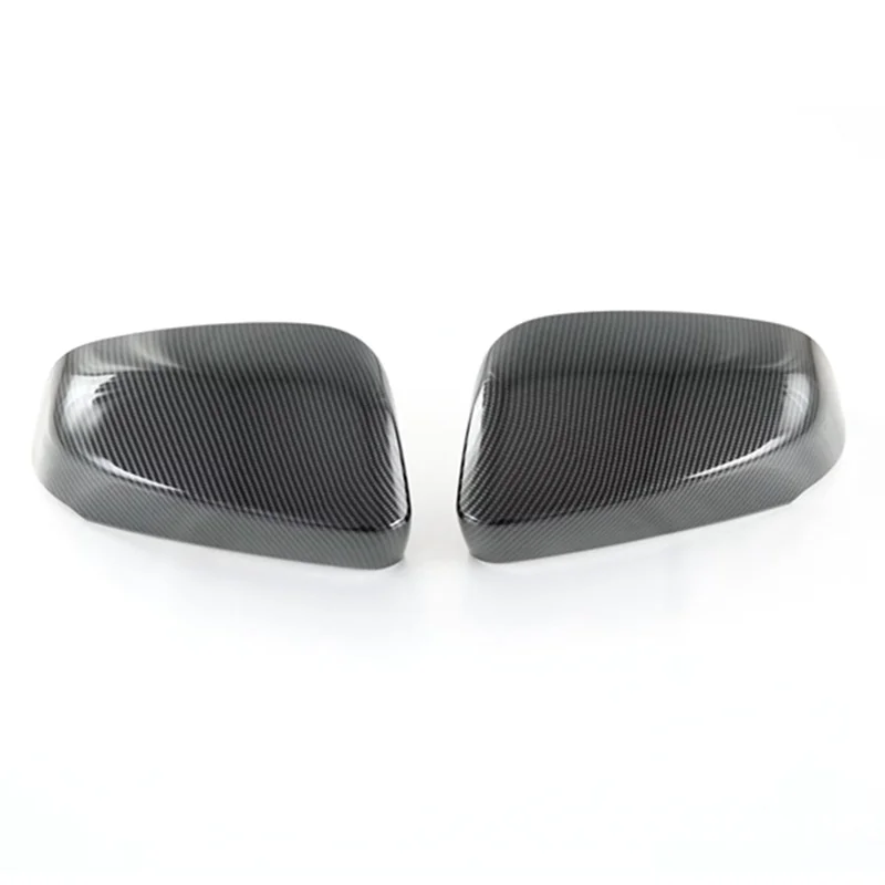 

Car Carbon Fiber Rearview Side Glass Mirror Cover Trim Frame Side Mirror Caps for Toyota Bz4X 2022 2023