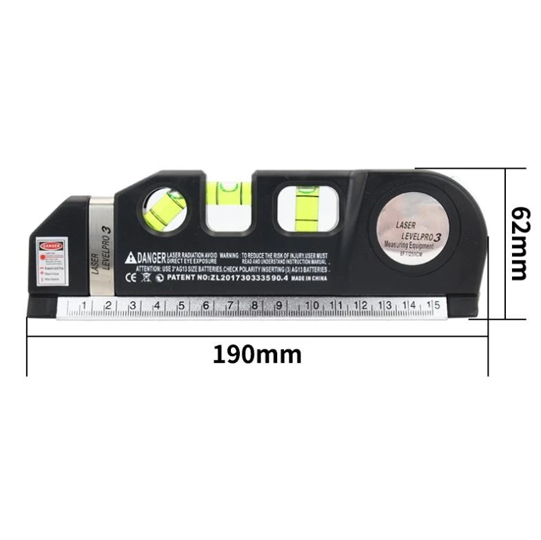 XJP Tools Многоцелевой лазерный уровень линейки роликовая лента 5 м линейка для