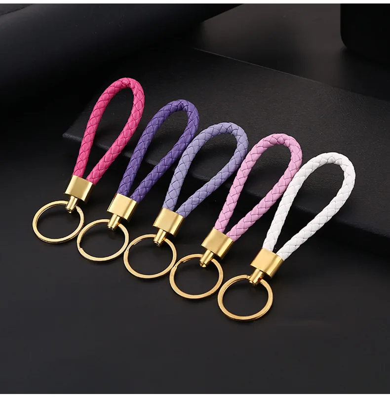 105 шт./лот 21 цвет цепочка для ключей мужчин и женщин из искусственной кожи