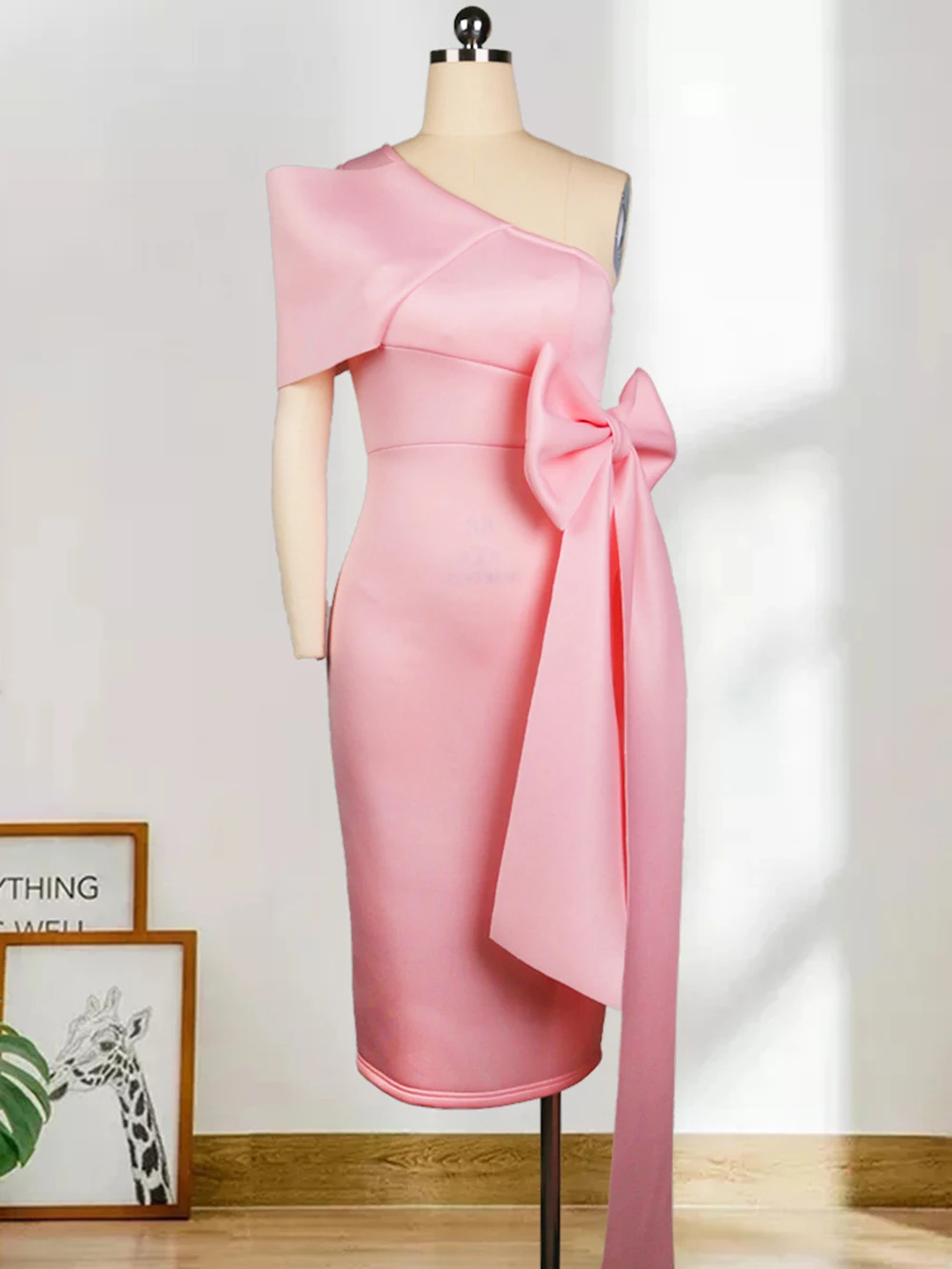 Romans Blue Short Party Dress Cocktail Dress One Shoulder Short Prom Dress Women Night Dress Robe de soiree Wedding Party Dress