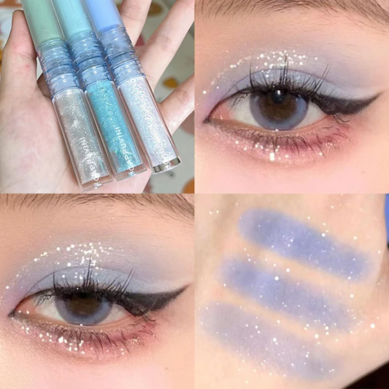 

Bright Piece Pearlescent Double Head Liquid Eye Shadow Eye Makeup Lying Silkworm Brightening Liquid Tear Makeup Beauty Makeup