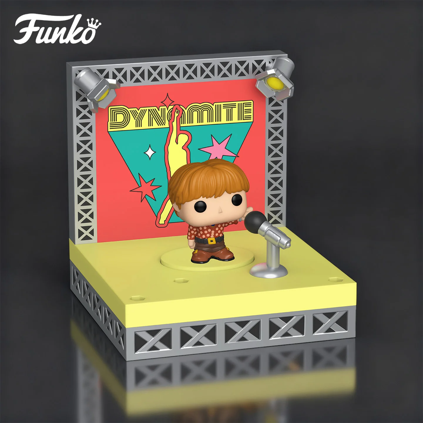 Фото Фигурка FUNKO BTS Stages RM,Jin, Suga, V, Jimin, Jung Kook, (Динамит) Stage Scene Bitty Pop! Серия Фигурка Модель Игрушка в подарок №3