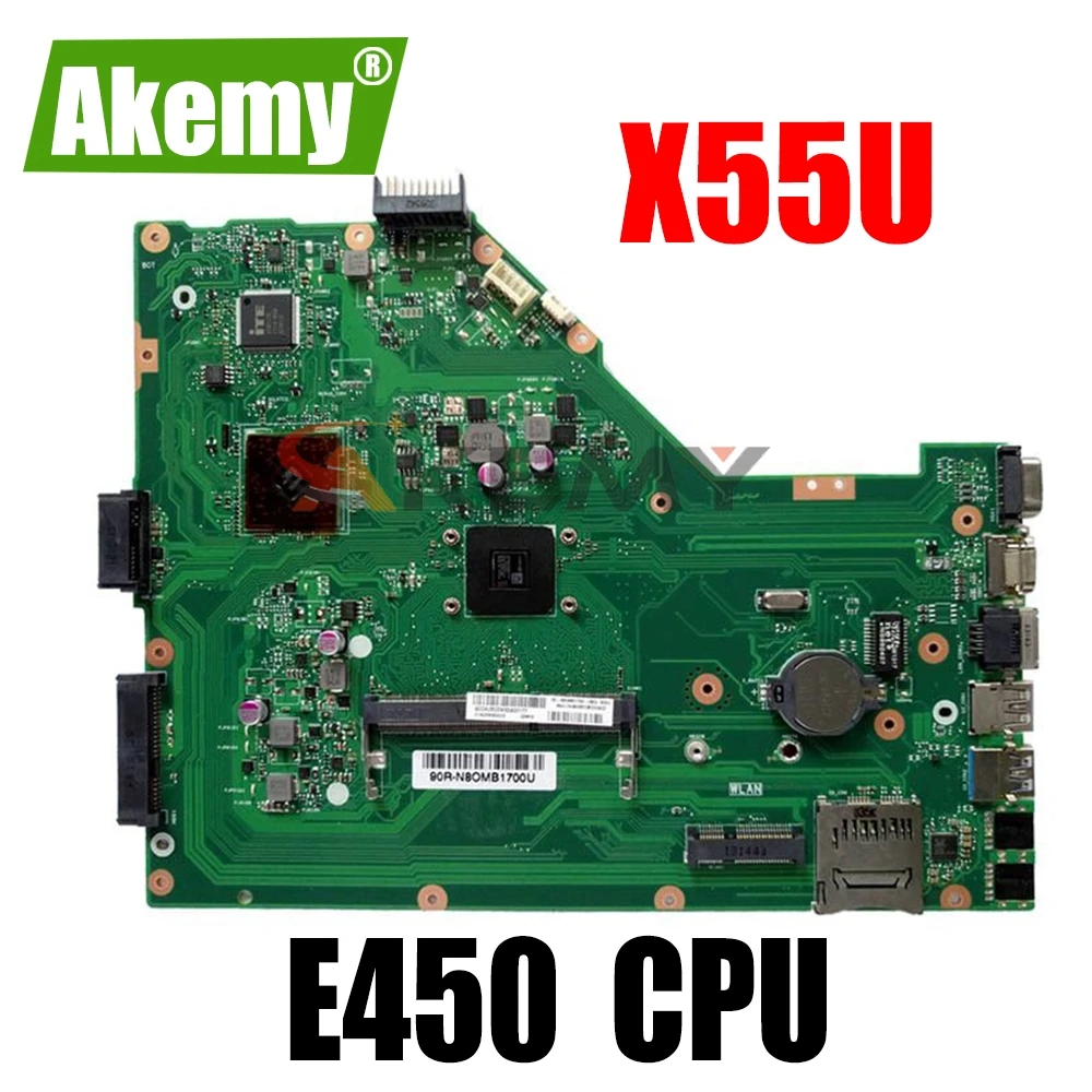 

For ASUS X55U Laptop Motherboard Mainboard With E450 CPU 4 CORES