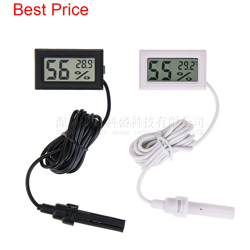 

200Pcs/lot FY-12 Mini Digital Thermometer Hygrometer LCD Display Temperature Humidity Measure Tester Environment Monitor