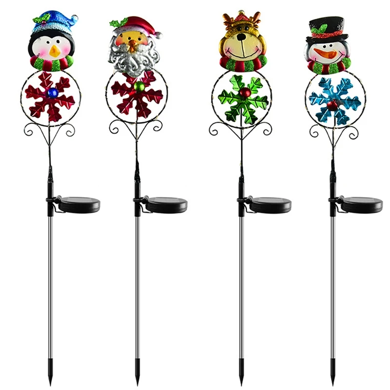 

Christmas Decoration Luminous Home Outdoor Holiday Party Decorations Solar Snowflake Iron Plug Lights