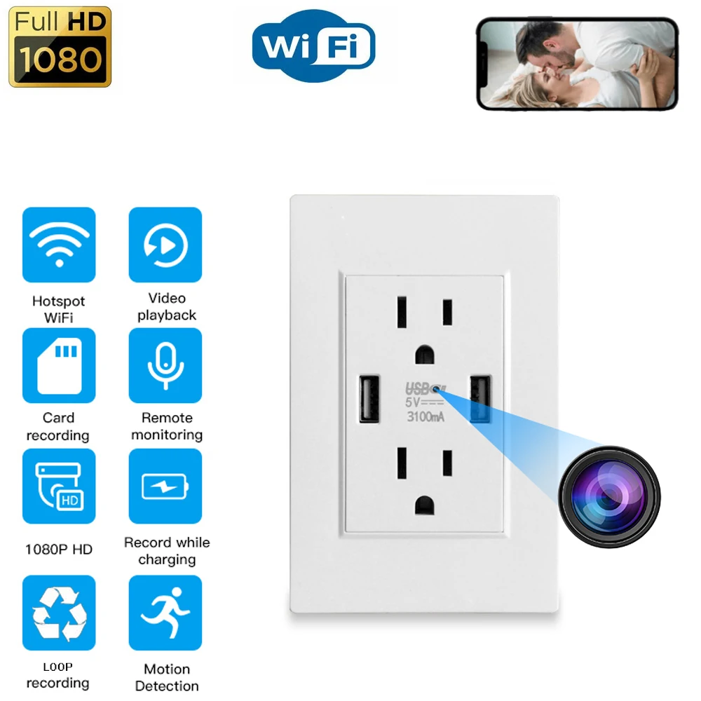 

Мини-камера с разрешением 1080P HD и поддержкой Wi-Fi
