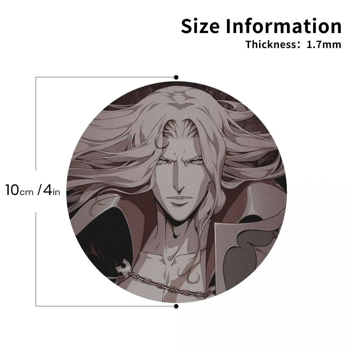 Фото Alucard Castlevania подставки кухонные салфетки водонепроницаемые изоляционные коврики для чашек кофейные коврики для декора домашней посуды подушечки набор из 4 шт. №5