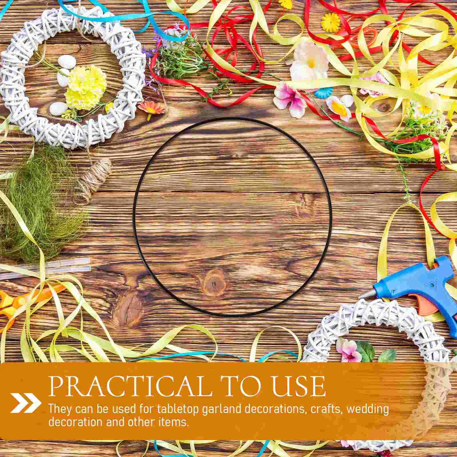 Венок круг цветочные обручи настольный цветочный металл для поделок центральные