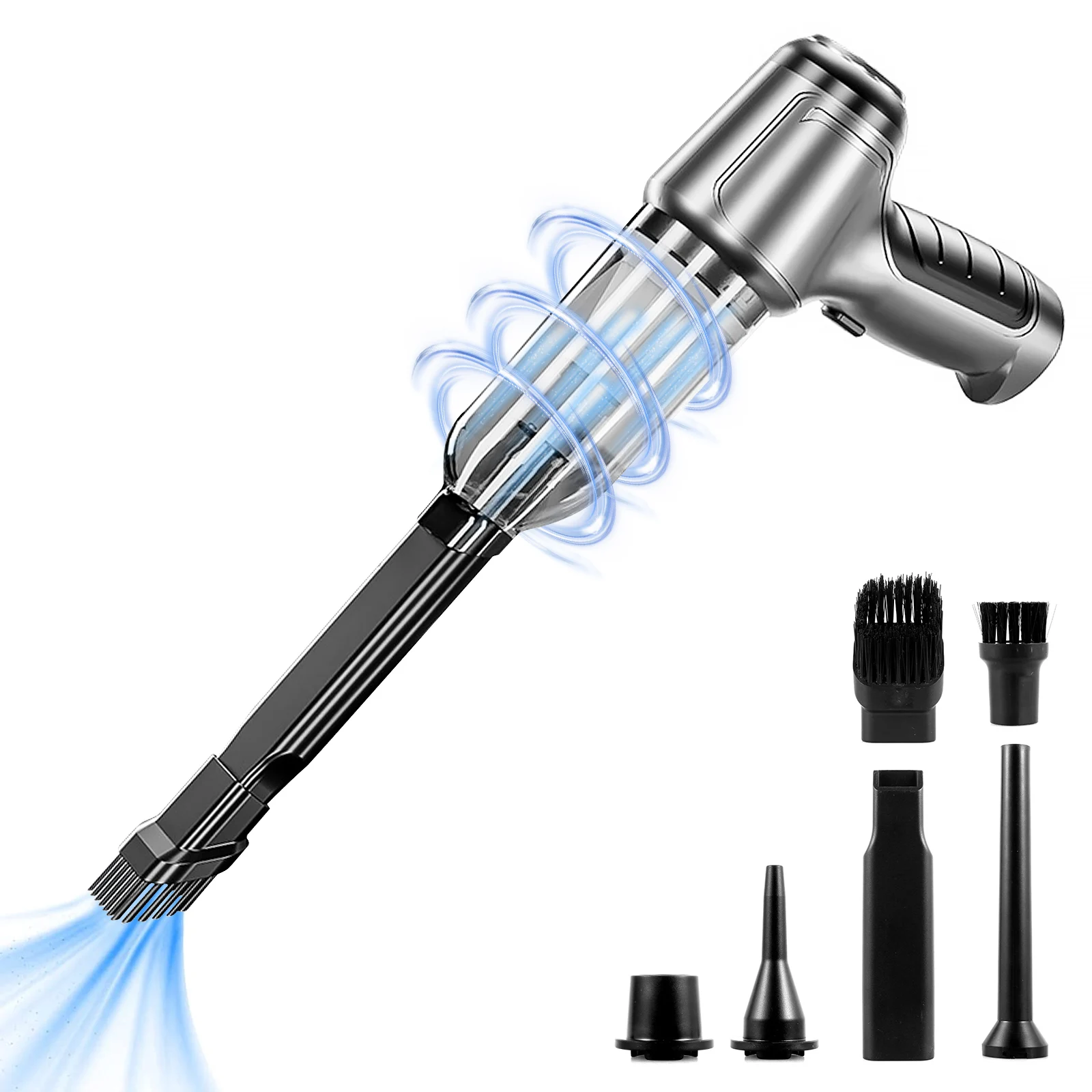 

Cordless Handheld Vacuum Cleaner with 4 Nozzles 12000Pa Car Dust Buster Rechargeable Vacuum Cleaner for Car Home Pet Hair