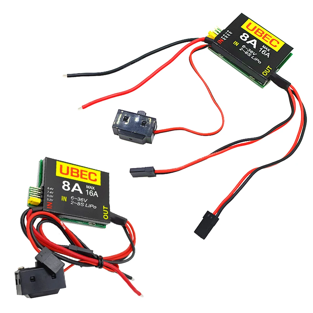 Сервопривод 2S-8S 6-36V 8A/16A 5 2/6 0/7 4 v/8 v отдельный источник питания UBEC-8A BEC двойной UBEC для