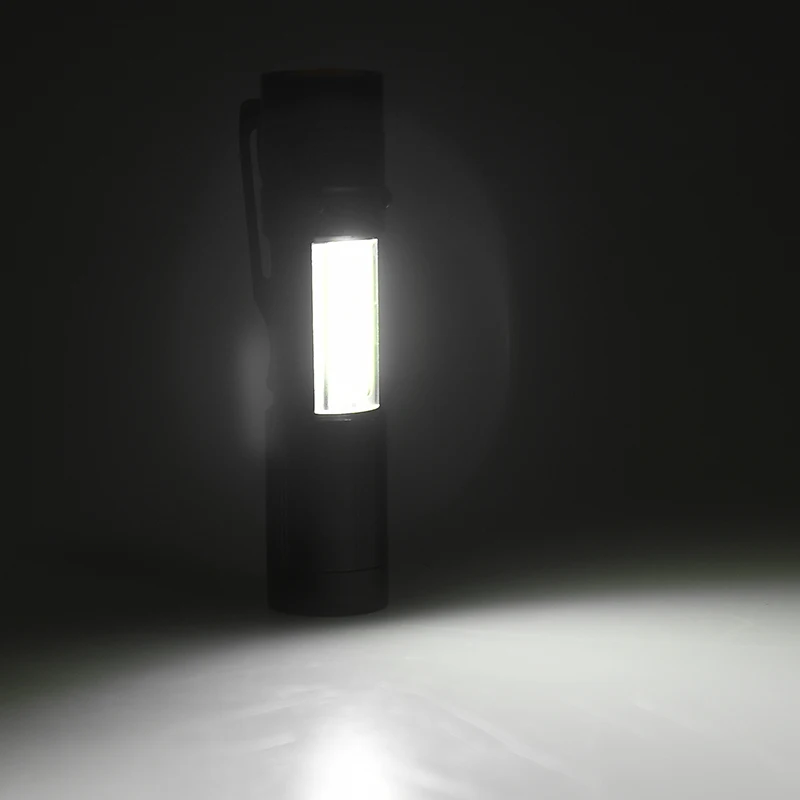 

4-режимная светодиодная мини-вспышка XP-E Q5 COB, масштабируемый водонепроницаемый алюминиевый фонарик с 4 режимами, фонарик с батареей AAA для ке...