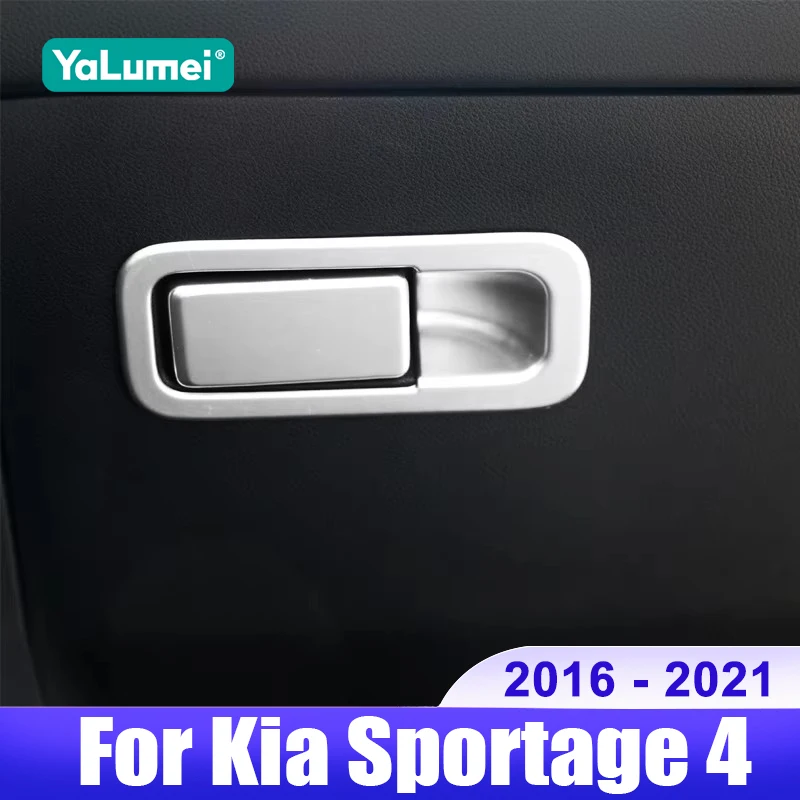 

Для Kia Sportage 4 QL 2016 2017 2018 2019 2020 2021, автомобильный ящик для хранения второго пилота, ручка, чаша, крышка, декоративные аксессуары