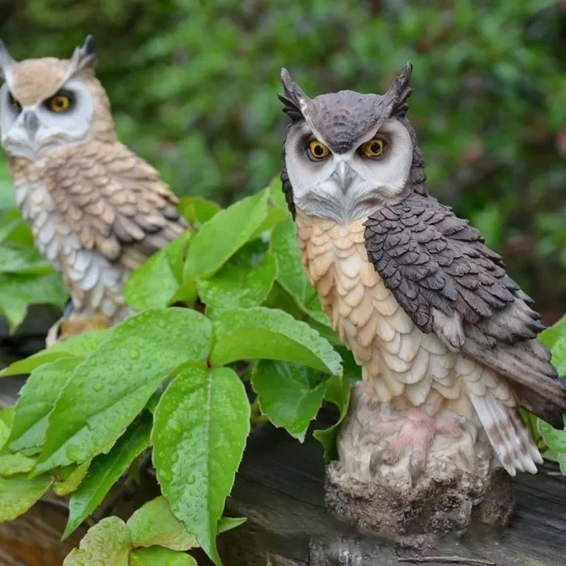 

2022 Shape Resin Desktop Lifelike Indoor Garden Figurine Ornament Outdoor Anti-bird Collection