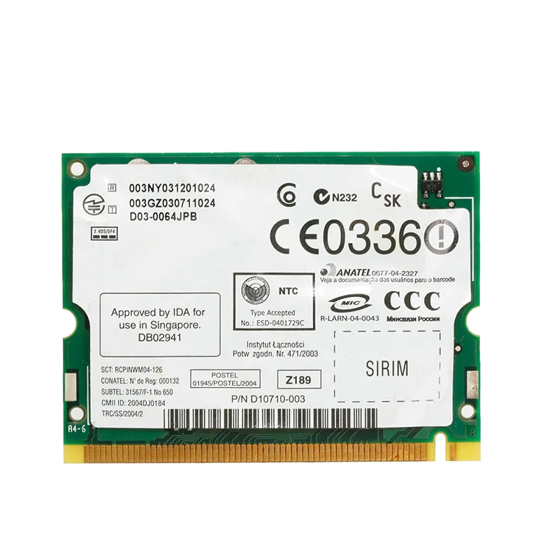 Intel Internal Wireless LAN Card 2200BG WM3B2200BG For Dell Inspiron 