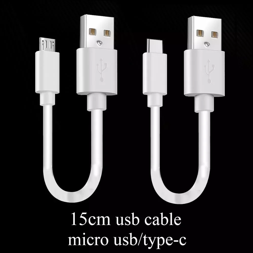 

202215cm Short Micro USB Cable Type C Mobile Phone Cables Fast Charging Sync Data Cord USB Adapter Cable For iPhone Samsung Huaw