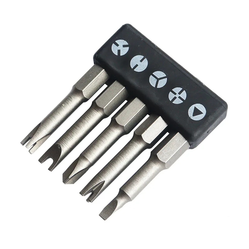 

Tool Set Three Screwdriver 5pcs Y-type Screwdriver Bit Inner Points Triangle U-shaped Cross Special-shaped 50mm