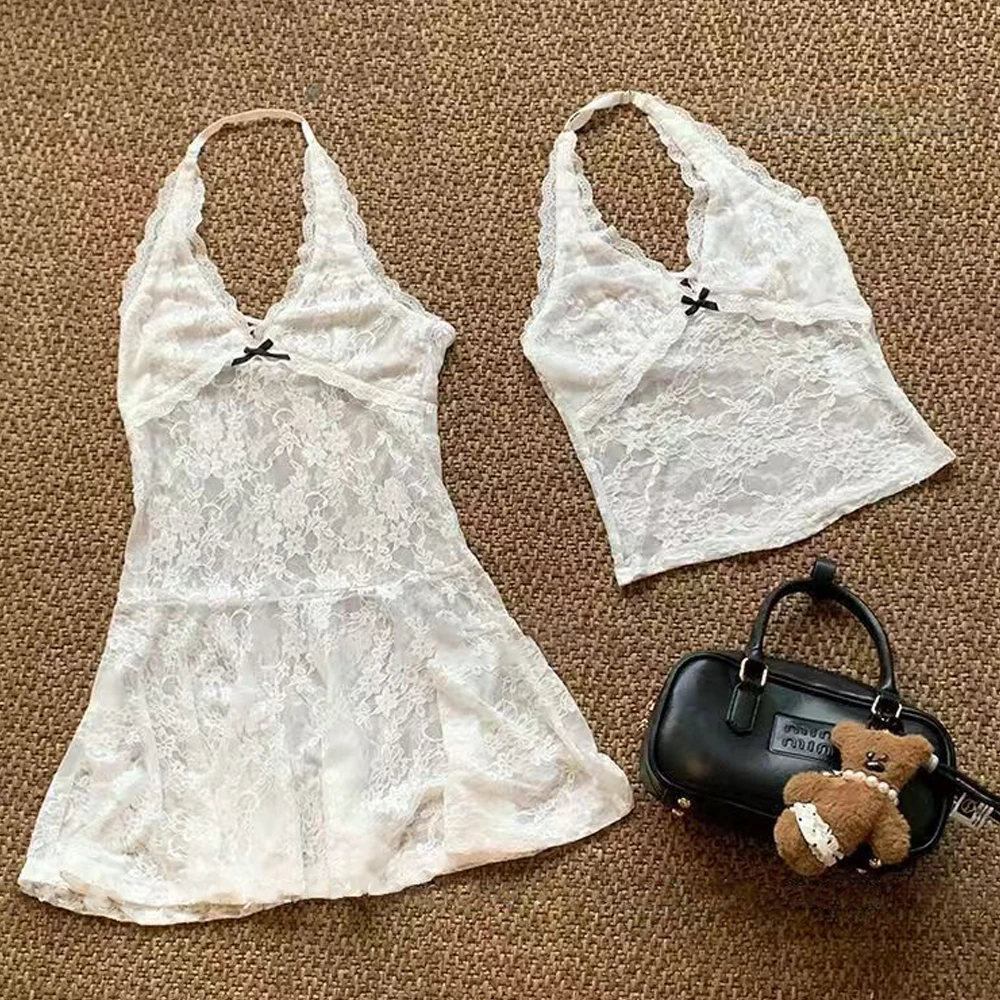 Корейский модный белый укороченный топ женский на бретелях в стиле Харадзюку