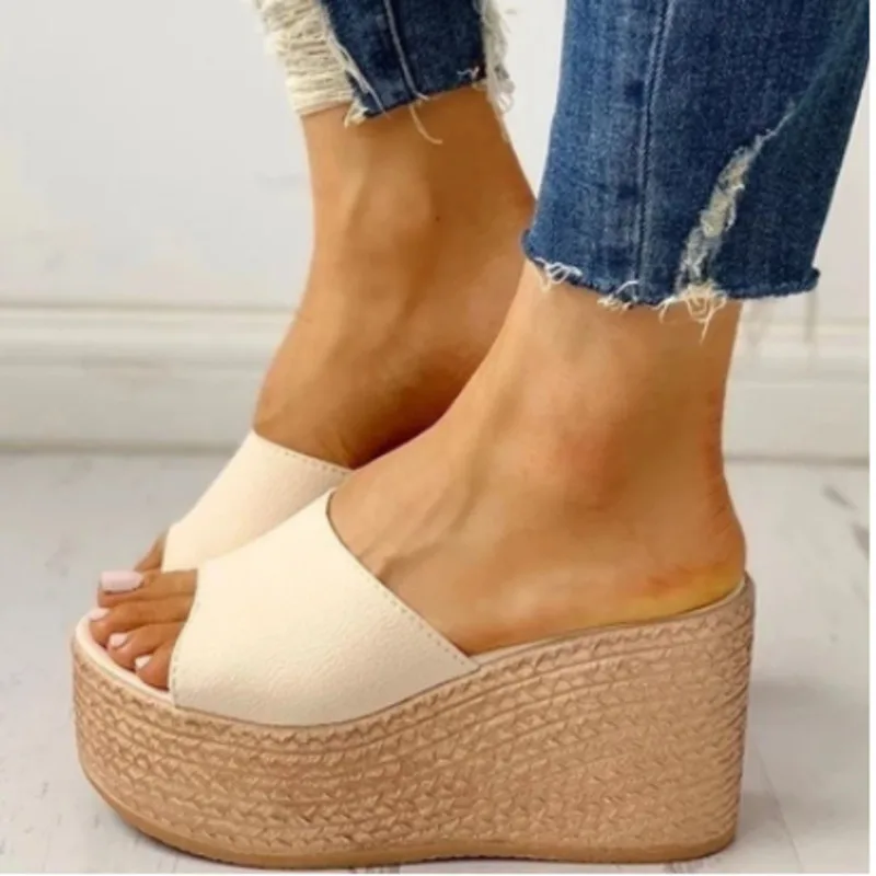 

Fashion Wedge slippers For Women New 2022 Summer Platform Peep-Toe Shoes High-Heeled Women's Sandals Shoes Sandalias De Mujer