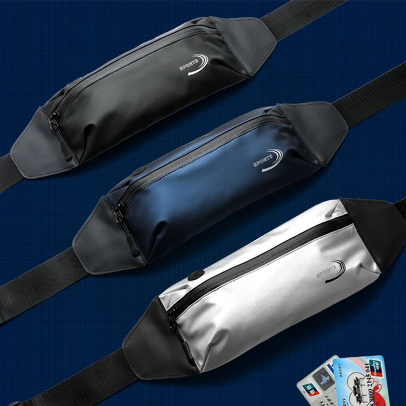 Professional Running Waist Pouch Belt Sports Bags Mobile Phone Storage Waterproof Men Women Hidden Pouch Gym Walking Waist Pack