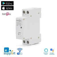 wifi circuit breaker remote control by ewelink app voice control with amazon alexa google home 18mm din rail main switch tongou