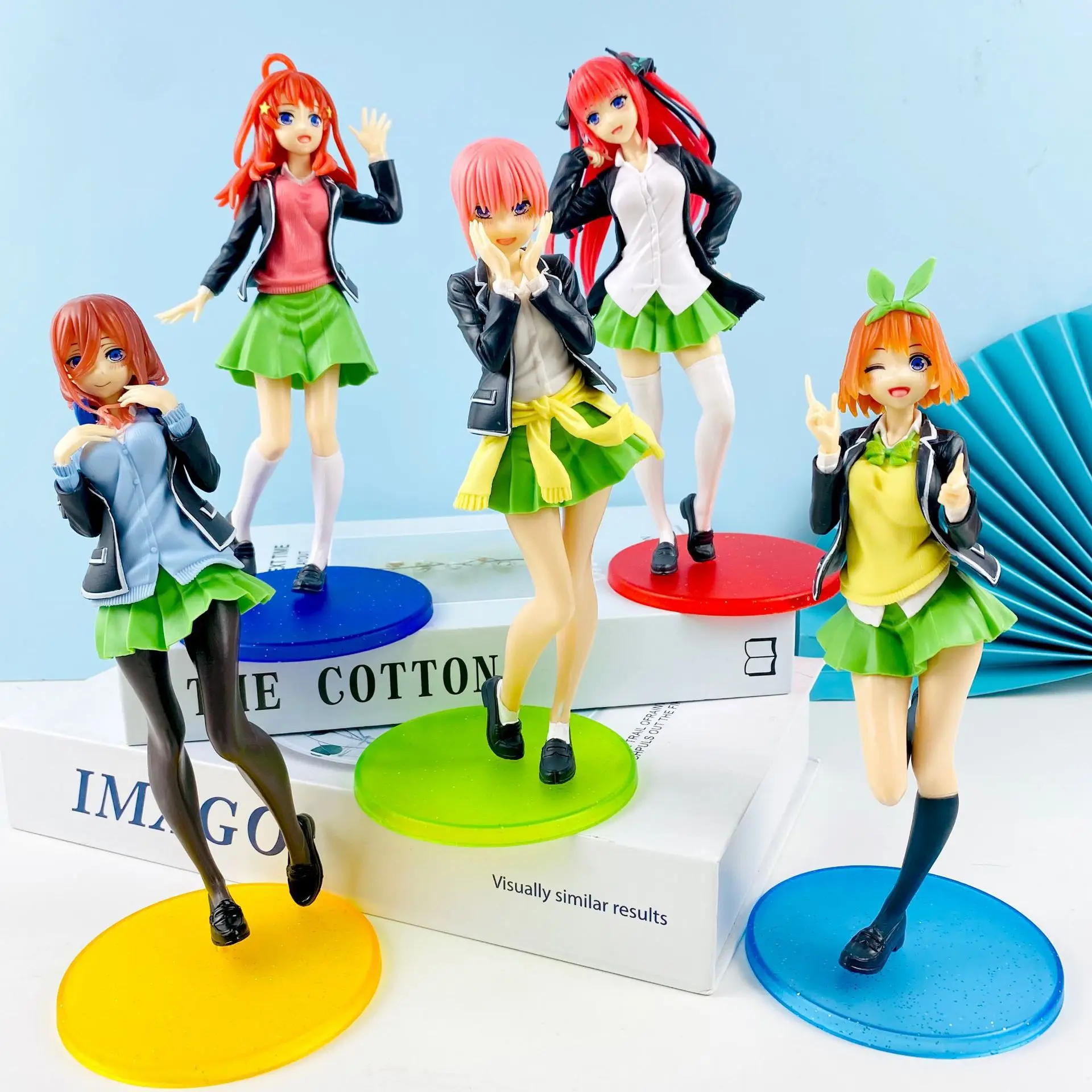 

The Quintessential Quintuplets Figure Campus Style Girls Ichika Nino Miku Pvc Model Doll Toys Cake Decoration Gifts for Children