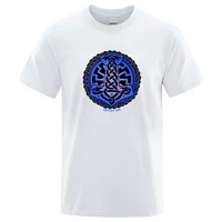 norse mythology viking logo mens t shirts breathable loose t shirts 100 cotton breathable t shirt pattern sweat mens tops