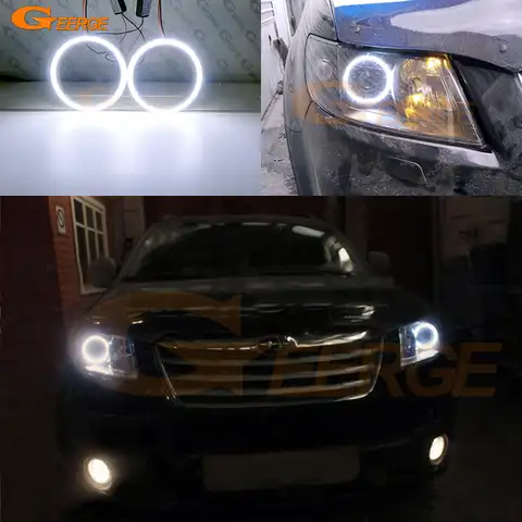 Для Subaru Tribeca B9 2006 2007 2008 2009 2010 2011 2012 2013 2014 ультра яркий COB комплект светодиодов «глаза ангела» Halo кольца Дневной светильник