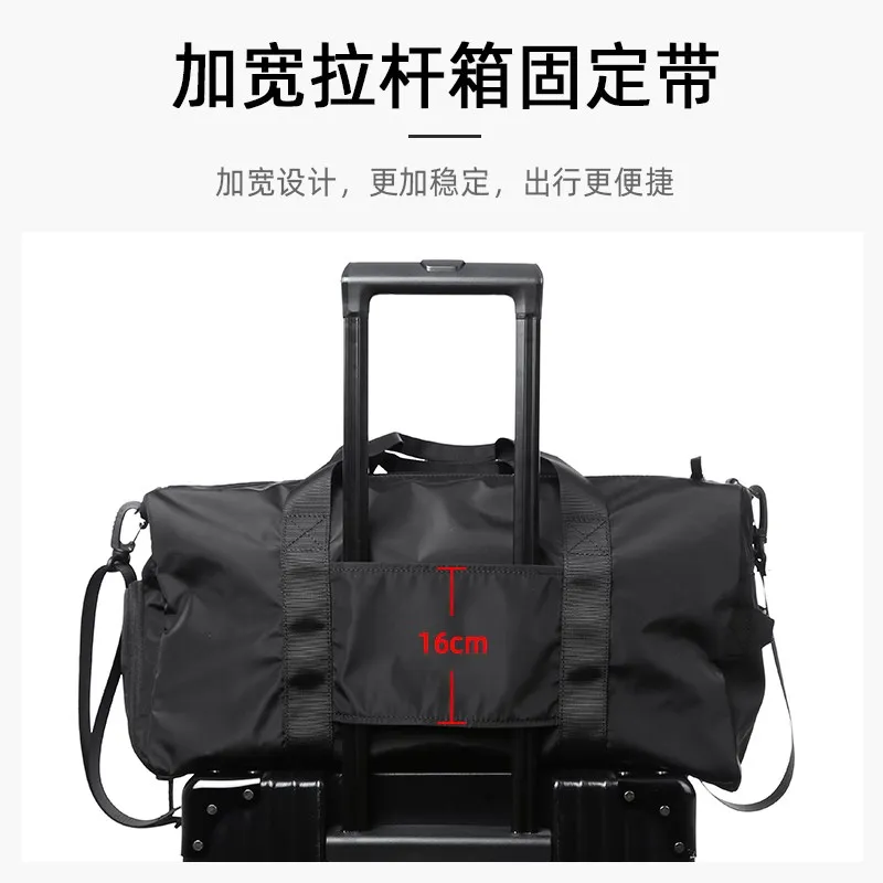 Travel Bag Men Luggage Waterproof Shoulder Handbags Large Capacity Casual With Shoe Compartment Dry Separation For Short Trip