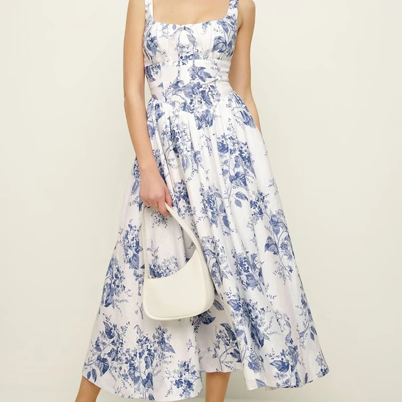 Женское ТРАПЕЦИЕВИДНОЕ ПЛАТЬЕ средней длины элегантное Привлекательное платье