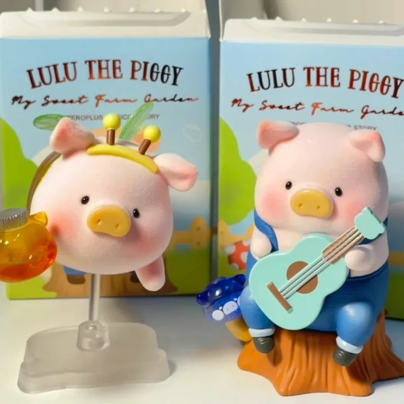 Фото Подлинная серия Lulu The Piggy My Sweet Farm, слепая коробка Kawaii, фигурка свиньи, настольная коллекционная игрушка, загадочная коробка, подарок на день рождения №1