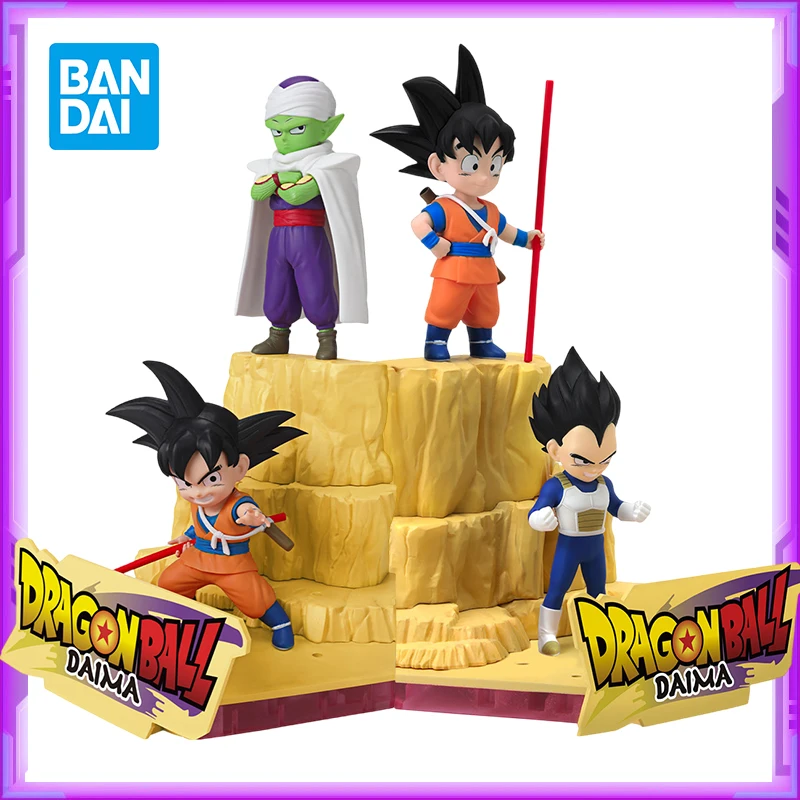 Оригинальный BANDAI Dragon Ball DAIMA Piccolo Goku Vegeta Bejita Rock Scene ПВХ аниме фигурки экшн-фигурка
