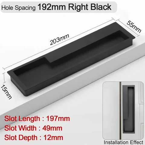 Мебельная ручка imango алюминиевый сплав черная золотая