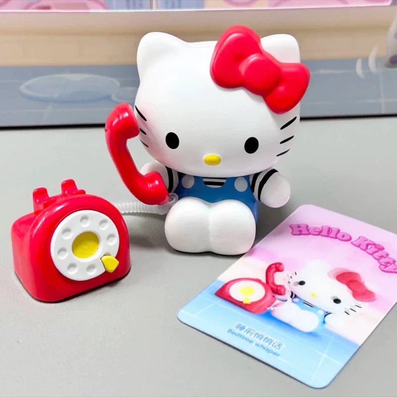 Новый Sanrio Hello Kitty милая сигнальная серия заводное подвижное настольное украшение
