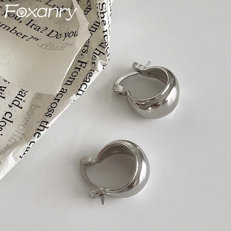 

Женские серьги-гвоздики FOXANRY с защитой от аллергии