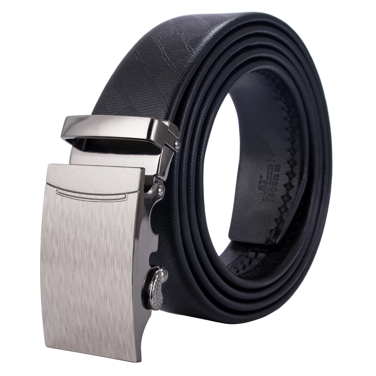 

Men Belt Automatic Metal Buckle Genuine Leather Formal Male Belts Leader Black Cowhide Gift Business Designer Barry.Wang DK-0008