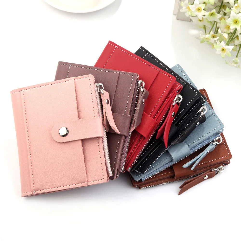 New Products Women's Purses Ladies Money Clip Passport Cover Leather Credit Card Holder For Women Short Wallet Mini Wallets