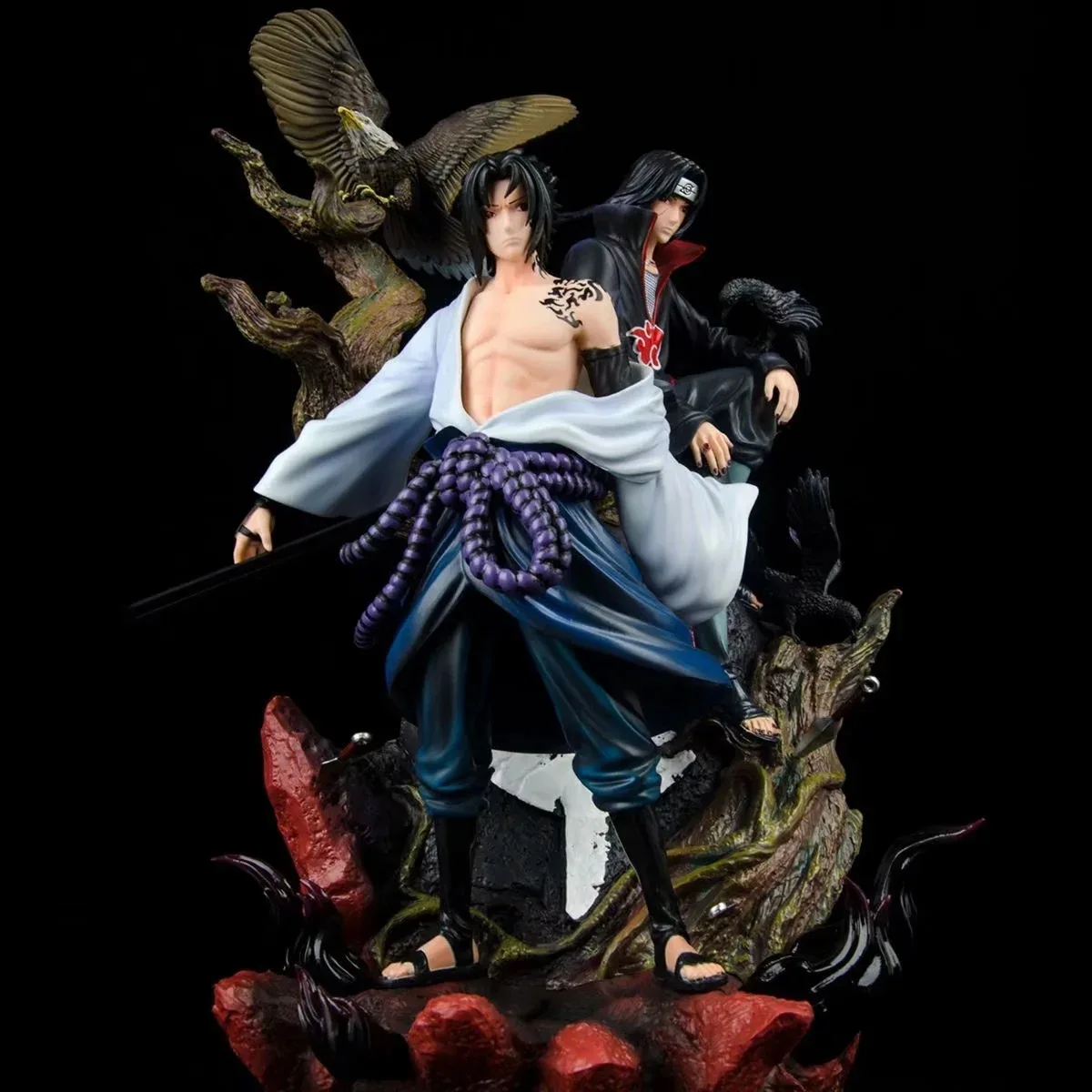 

Anime Uchiha Sasuke Yu Zhi Bo You Fetter GK PVC Action Figure Collectible Model Doll Toy 36cm