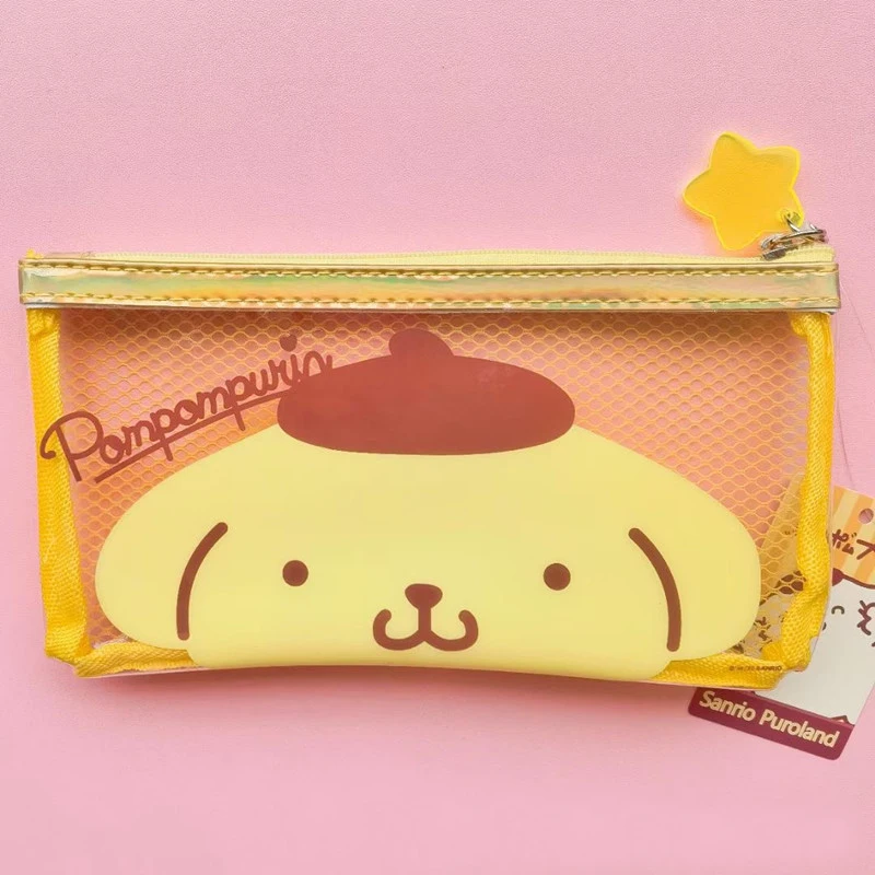 Sanrioed Cinnamoroll My Melody Kuromi XO Purin Dog Kittly аниме кавайная канцелярская ручка макияж карман