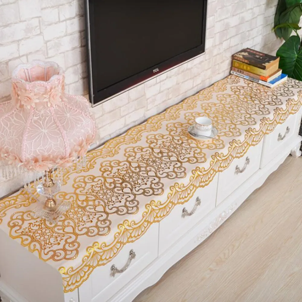 Covers Floral Printed Lace Edge Anti Hot Cabinet Cloth
