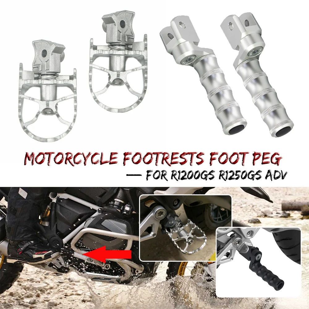 

Motorcycle Foot Rests Footpegs Footrests For BMW R1200GS R1250GS Adventure R 1200 1250 GS R1200 R1250 LC ADV 2013-2018 2019 2020