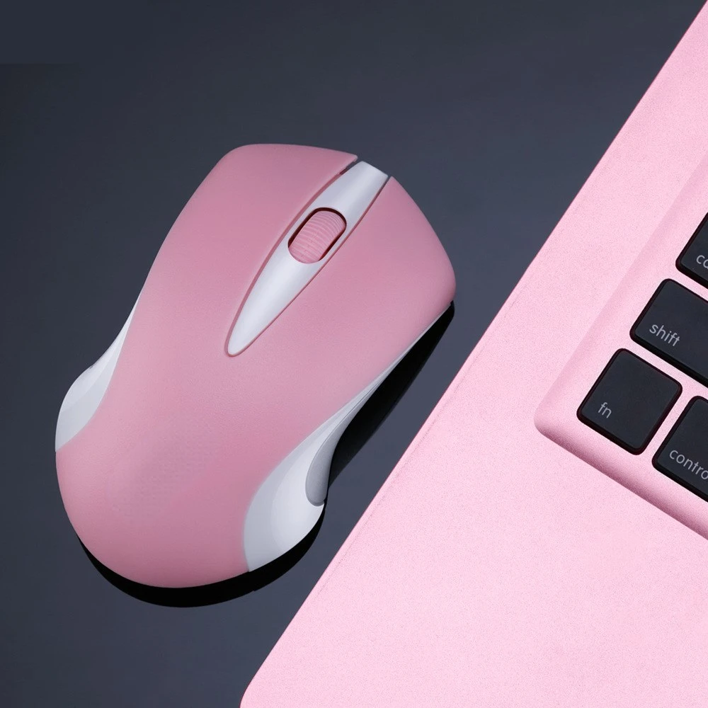 

New Fashion Pink Computer Mouse Wireless Mouse Cordless Girl Cute Mouse Optical Mouse Fashion Mice for Laptop