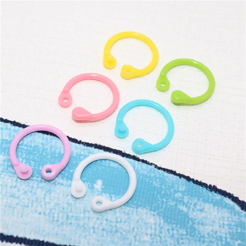 

30Pcs Plastic Multi-Function Circle Ring DIY Albums Loose-Leaf Colorful Book Binder Hoops Office Binding Supplies