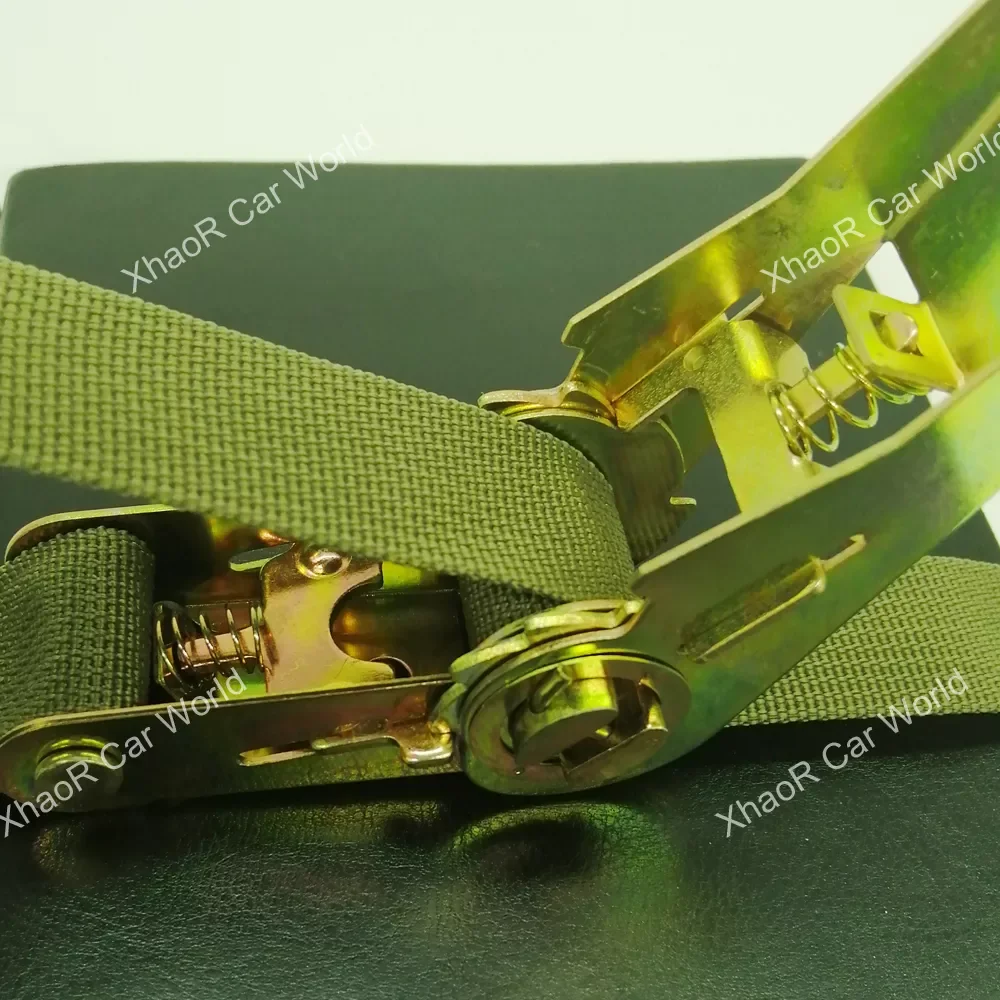 

1M Buckle Tie-Down Belt Cargo Straps For Car Motorcycle Bike With Metal Buckle Tow Rope Strong Ratchet Belt