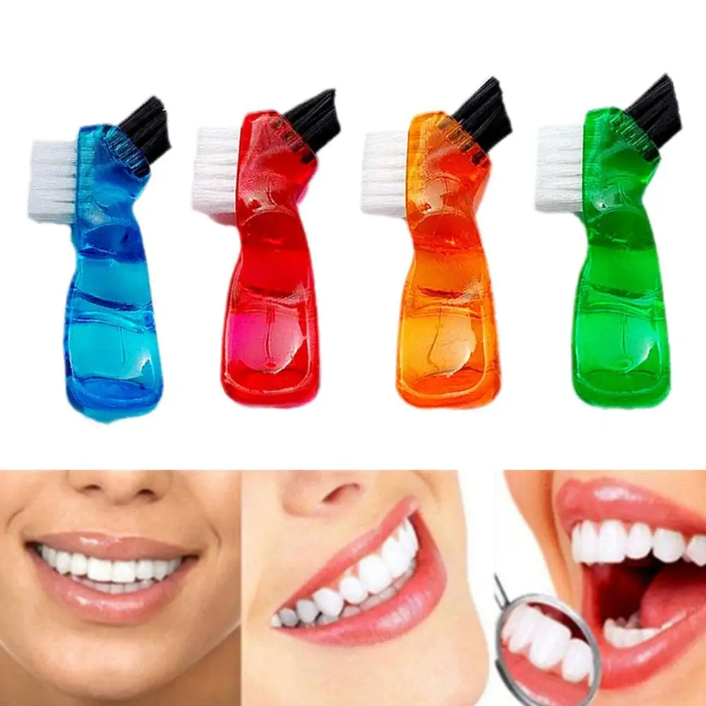 

Mini T-shape Denture Brush Cleaning Toothbrush Gum Care Single Multi-Layered Teeth Bristles False Sided Brushes Cleaner Ora V1S2