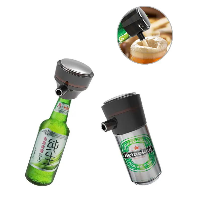 

Beer Foam Maker Home Bar Supplies Portable Cooler Aerator Machine Server Beer Bubble Maker Bottled Canned Delicious Beer Foamer