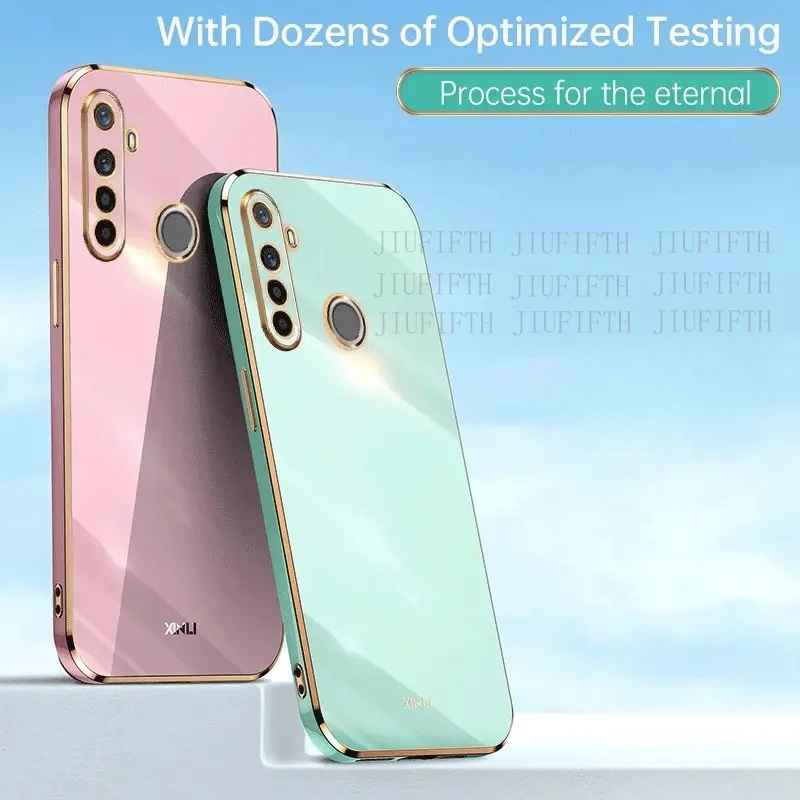 Фото Чехол для OPPO Realme 5 5i 5s 6i Orrs appo orrs однотонный прямой край 6D покрытие чехол для телефона противоударный мягкий чехол из ТПУ №1