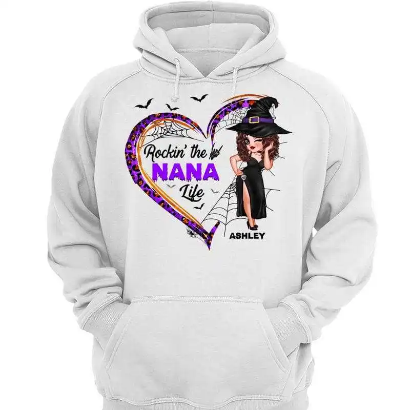 

Heart Pretty Grandma Witch Halloween Personalized Shirt