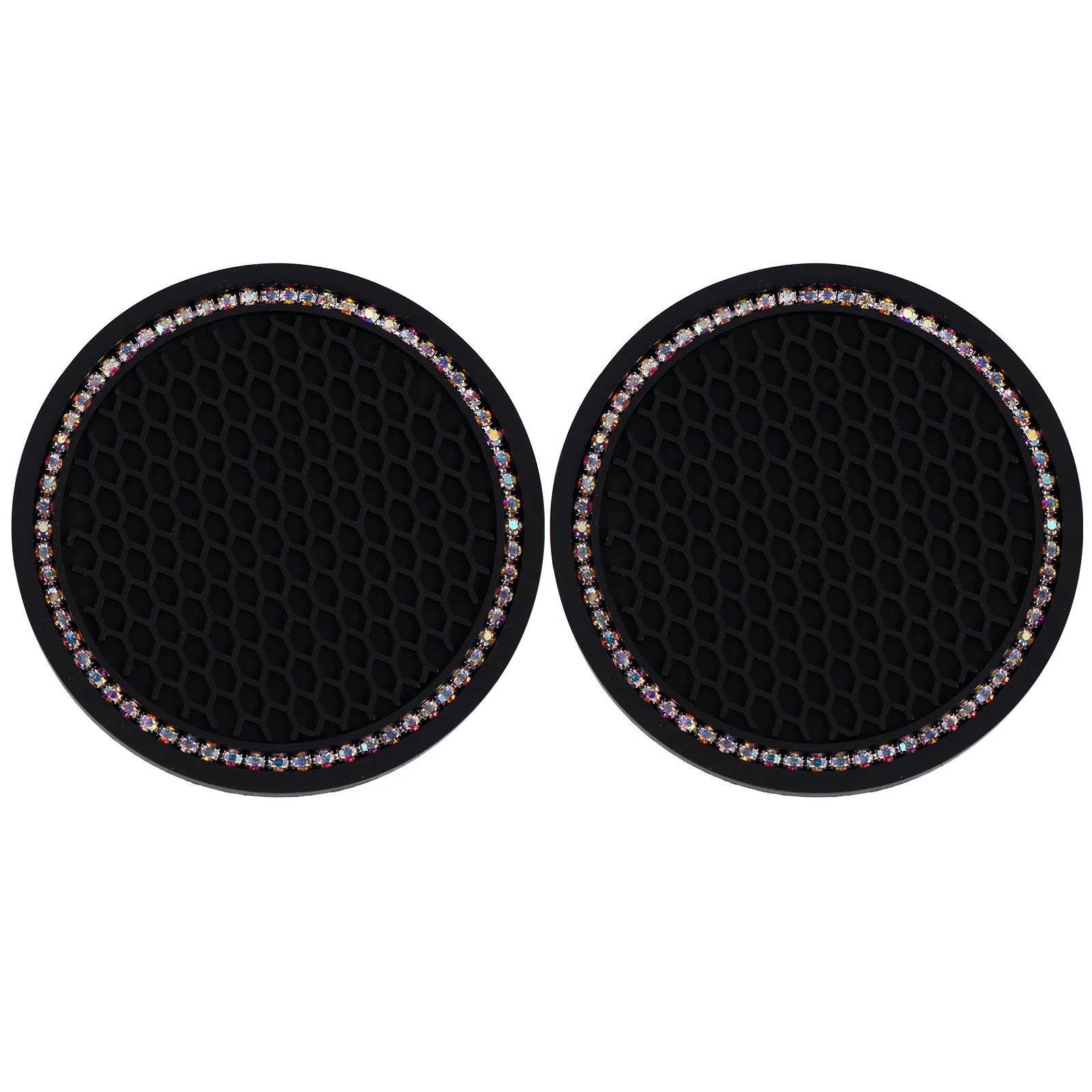 

2pcs Car Coaster Mat Car Non-slips Coaster Mat Cup Cushion Cup Placemat