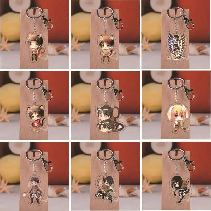Брелок для ключей атака на Титанов аниме брелок Крылья свободы мотоцикла