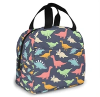 cartoon dinosaur insulated lunch bag leakproof cooler lunch box reusable thermal tote bag for office work school picnic beach
